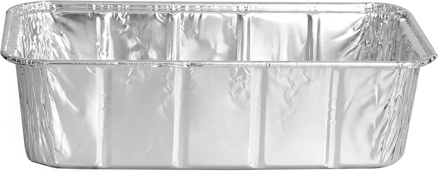 imagePARTY BARGAINS 2 lb Loaf Pans Disposable Aluminum Bread Tins 40 Pack HeavyDuty OvenSafe Bakeware Max 240C for Bread Loaf Meatloaf Cakes Parties amp Events20