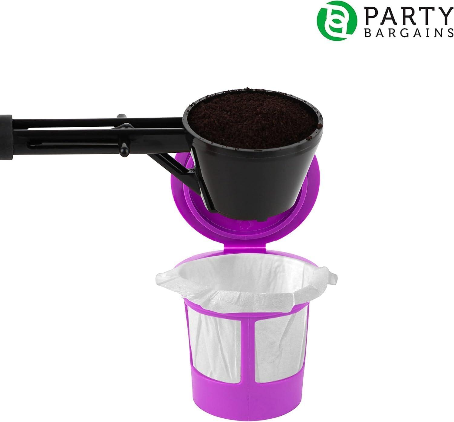 imageParty Bargains Coffee Scoop for Keurig Reusable K Cups 1 Scoop for Single Serve Refillable Keurig Filters Black