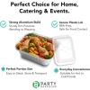 PARTY BARGAINS 1 lb Small Aluminum Pans with Plastic Dome Lids, 800 Pack Disposable Foil Take-Out Containers, 5.5 x 4.5 Inch Meal Prep Baking Pans for Pies, Cakes, Meats, Oven Safe up to 240°C(800)