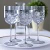 PARTY BARGAINS 12 oz Disposable Plastic Wine Goblets, Shatter-Resistant BPA-Free Stemmed Wine Cups for Weddings, Events & Outdoor Entertaining, Black, 5 Pack(Smokey Grey)