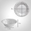 PARTY BARGAINS 12oz Aluminum Pie Pans – 50 Pack, 6-inch Disposable Round Mini Pie Pans for Pies, Tarts, Quiche (Max 240°C)(12 Oz)