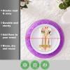 PARTY BARGAINS 13 Inch Plastic Charger Plates, Raindrop Transparent Rose Gold, 8 Pack(Lavender)