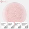 PARTY BARGAINS 13-Inch Charger Plates – 8 Pack, Organic Collection Black Gold Rim, Heavy-Duty Disposable Chargers for Elegant Dining – Ideal for Weddings and Formal Events(Hammered Pink)