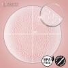 PARTY BARGAINS 13-Inch Charger Plates – 8 Pack, Organic Collection Black Gold Rim, Heavy-Duty Disposable Chargers for Elegant Dining – Ideal for Weddings and Formal Events(Hammered Pink)