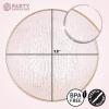 PARTY BARGAINS 13-Inch Charger Plates – 8 Pack, Organic Collection Black Gold Rim, Heavy-Duty Disposable Chargers for Elegant Dining – Ideal for Weddings and Formal Events(Hammered Pink Gold Rim)