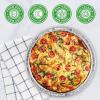 PARTY BARGAINS 14-Inch Round Disposable Aluminum Pans – 5 Pack (Lids not included) – For Baking, Roasting, BBQ, Perfect for Kitchen, Takeout Food, Catering, Picnic, Camping (Max 240°C)(14 Inch)