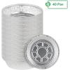 PARTY BARGAINS 14-Inch Round Disposable Aluminum Pans – 5 Pack (Lids not included) – For Baking, Roasting, BBQ, Perfect for Kitchen, Takeout Food, Catering, Picnic, Camping (Max 240°C)(9 Inch)