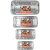 PARTY BARGAINS 2 lb Loaf Pans Disposable Aluminum Bread Tins, 40 Pack – Heavy-Duty Oven-Safe Bakeware (Max 240°C) for Bread Loaf, Meatloaf, Cakes, Parties & Events(100)