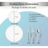PARTY BARGAINS 250 Disposable Plastic Dinnerware Set for 50 Guest – Silver, 50 Each: 10″ Dinner Plates, 7″ Salad/Dessert Plates, Forks, Knives, Spoons, Weddings, Bridal Showers, Birthday