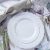 PARTY BARGAINS 250 Disposable Plastic Dinnerware Set for 50 Guest – Vintage White, 50 Each: 10″ Dinner Plates, 7″ Salad/Dessert Plates, Forks, Knives, Spoons, for Weddings, Bridal Showers, Birthday