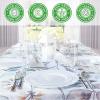 PARTY BARGAINS 250 Disposable Plastic Dinnerware Set for 50 Guest – Vintage White, 50 Each: 10″ Dinner Plates, 7″ Salad/Dessert Plates, Forks, Knives, Spoons, for Weddings, Bridal Showers, Birthday