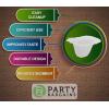 PARTY BARGAINS 300 Compact Disposable Coffee Filter Liners – Compatible with Keurig Brewers & K-Cup Reusable Pods, Single-Serve Paper Filters(Compact White)