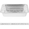 PARTY BARGAINS 5 lb Aluminum Pans with Board Lids, 50 Pack – 9 x 7 in Disposable Foil Roasting & Steam Table Pans for Catering, Takeout, Meal Prep, Oven Safe up to 240°C(1)