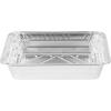 PARTY BARGAINS 5 lb Aluminum Pans with Board Lids, 50 Pack – 9 x 7 in Disposable Foil Roasting & Steam Table Pans for Catering, Takeout, Meal Prep, Oven Safe up to 240°C(20)