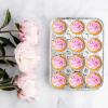 PARTY BARGAINS 6-Cup Aluminum Muffin Pans – 40 Pack, Standard Size Cupcake Pans, Disposable Muffin Tin for Baking (Max 240°C)(Mini Cupcakes)