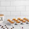 PARTY BARGAINS 6-Cup Aluminum Muffin Pans – 40 Pack, Standard Size Cupcake Pans, Disposable Muffin Tin for Baking (Max 240°C)(Mini Cupcakes)