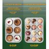 PARTY BARGAINS 6-Cup Aluminum Muffin Pans – 40 Pack, Standard Size Cupcake Pans, Disposable Muffin Tin for Baking (Max 240°C)(Muffins)