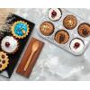 PARTY BARGAINS 6-Cup Aluminum Muffin Pans – 40 Pack, Standard Size Cupcake Pans, Disposable Muffin Tin for Baking (Max 240°C)(Muffins)