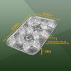 PARTY BARGAINS 6-Cup Aluminum Muffin Pans – 40 Pack, Standard Size Cupcake Pans, Disposable Muffin Tin for Baking (Max 240°C)(Muffins)