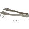 PARTY BARGAINS 8.5″ Silver Plastic Serving Tongs 24-Pack – Heavy-Duty Disposable & Reusable Kitchen Tongs for Parties BBQ Buffet Salad Appetizers Catering(Silver)