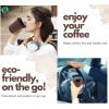 PARTY BARGAINS Ripple Hot Cups without Lids, 10 oz, 40 Count, Brown, Insulated Double Wall, Disposable Paper Coffee Cups, To-Go Cup, Tea, Hot Beverages, No Sleeve Needed(10 Ounce (No Lid))