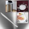 PARTY BARGAINS Silver Plastic Knives – [120 Count] Disposable Plastic Silverware Knives |Durable & Elegant Stylish Silver Cutlery