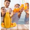 Party Bargains 50 oz. Plastic Carafe with Lids – Clear, 1 Count, White Flip Tab Lid Premium Quality & Heavy Duty Plastic Pitcher for Iced Tea, Powdered Juice, Cold Brew, Mimosa Bar
