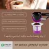 Party Bargains Coffee Scoop for Keurig Reusable K Cups – 1 Scoop for Single Serve Refillable Keurig Filters – Black