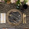 Party Bargains Disposable Plastic Silverware Flatware Forks | Durable & Elegant Stylish Polished Gold Cutlery | Pack of 120