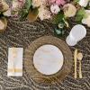 Party Bargains Disposable Silverware Flatware Plastic Spoons | Durable & Elegant Polished Gold Cutlery | Pack of 120