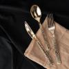Party Bargains Disposable Silverware Spoons with Pebbled Design, 64 Count, Silver, Heavy Duty Plastic Flatware Cutlery Utensils, Excellent for Weddings, Parties, Buffet, Catering(Gold Combo)