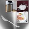 Party Bargains Silver Plastic Forks – [120 Count] Disposable Plastic Silverware Fork |Durable & Elegant Stylish Silver Cutlery