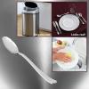 Party Bargains Silver Plastic Spoons – [120 Count] Disposable Plastic Silverware Spoon |Durable & Elegant Stylish Silver Cutlery