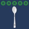 Party Bargains Silver Plastic Spoons – [120 Count] Disposable Plastic Silverware Spoon |Durable & Elegant Stylish Silver Cutlery