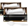 Blue Sky Medium Weight Plastic Fork, White, Case of 400 (1, 1 PACK)(Tea Spoons – 2 Pack)