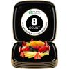 PARTY BARGAINS 14″ Disposable Plastic Serving Tray 8-Pack – Black with Gold Rim Square Party Platters for Snacks, Appetizers, Charcuterie, Weddings & Catering