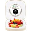 PARTY BARGAINS 14″ Disposable Plastic Serving Tray 8-Pack – White with Gold Rim Square Party Platters for Snacks, Appetizers, Charcuterie, Weddings & Catering
