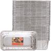 PARTY BARGAINS 2 lb Loaf Pans Disposable Aluminum Bread Tins, 40 Pack – Heavy-Duty Oven-Safe Bakeware (Max 240°C) for Bread Loaf, Meatloaf, Cakes, Parties & Events(50)