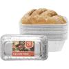 PARTY BARGAINS 2 lb Loaf Pans Disposable Aluminum Bread Tins, 40 Pack – Heavy-Duty Oven-Safe Bakeware (Max 240°C) for Bread Loaf, Meatloaf, Cakes, Parties & Events(20)