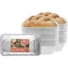 PARTY BARGAINS 2 lb Loaf Pans Disposable Aluminum Bread Tins, 40 Pack – Heavy-Duty Oven-Safe Bakeware (Max 240°C) for Bread Loaf, Meatloaf, Cakes, Parties & Events(60)