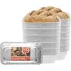 PARTY BARGAINS 2 lb Loaf Pans Disposable Aluminum Bread Tins, 40 Pack – Heavy-Duty Oven-Safe Bakeware (Max 240°C) for Bread Loaf, Meatloaf, Cakes, Parties & Events(100)