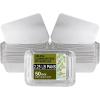PARTY BARGAINS 5 lb Aluminum Pans with Board Lids, 50 Pack – 9 x 7 in Disposable Foil Roasting & Steam Table Pans for Catering, Takeout, Meal Prep, Oven Safe up to 240°C(1)