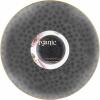 PARTY BARGAINS 9″ Plastic Dinner Plates with Gold Rim, 10-Pack Hammered Transparent Blue Disposable Party Plates for Weddings, Parties & Events(Black with Gold Rim)