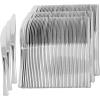 PARTY BARGAINS Silver Plastic Knives – [120 Count] Disposable Plastic Silverware Knives |Durable & Elegant Stylish Silver Cutlery