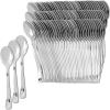 Party Bargains Silver Plastic Spoons – [120 Count] Disposable Plastic Silverware Spoon |Durable & Elegant Stylish Silver Cutlery