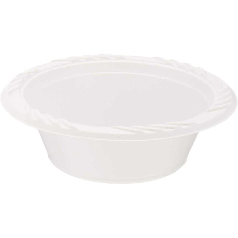 imageBlue Sky 12 oz white disposable plastic bowls heavy duty plates 200 per pack 200 PACKWhite