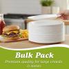 Blue Sky 100 Count Disposable Plastic Plates, 9-Inch, White