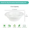 Blue Sky 12 oz white disposable plastic bowls, heavy duty plates. 200 per pack, 200 PACK(12 Oz.)