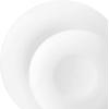 PARTY BARGAINS 16oz Disposable Organic Collection Round Bowls, 10 Pack, White, Elegant Plastic Dish Bowl Containers, Dishware for Storing, Serving