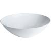 PARTY BARGAINS 16oz Disposable Organic Collection Round Bowls, 10 Pack, White, Elegant Plastic Dish Bowl Containers, Dishware for Storing, Serving